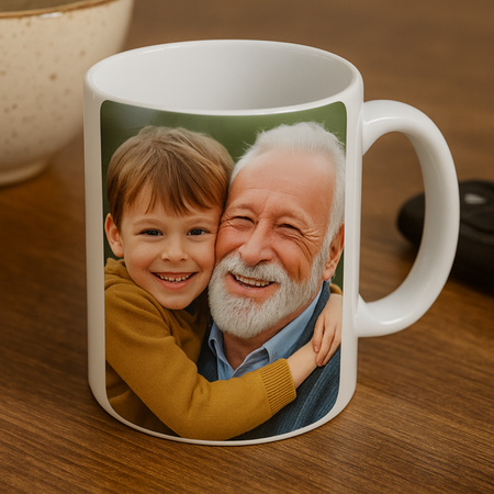 Mug « Spécial Papy » – avec photo de votre choix 💖