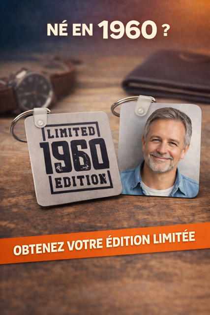 Porte-clés édition limitée – 1960, ça en jette !