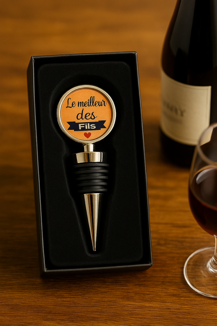 Bouchon de bouteille en acier “Le meilleur des fils” 