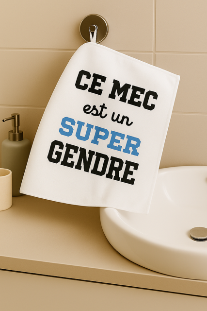 Essuie-mains “Ce mec est un super gendre” 