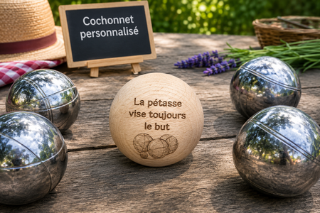 🎯🐷 Cochonnet personnalisé « La pétasse vise toujours le but » 😄