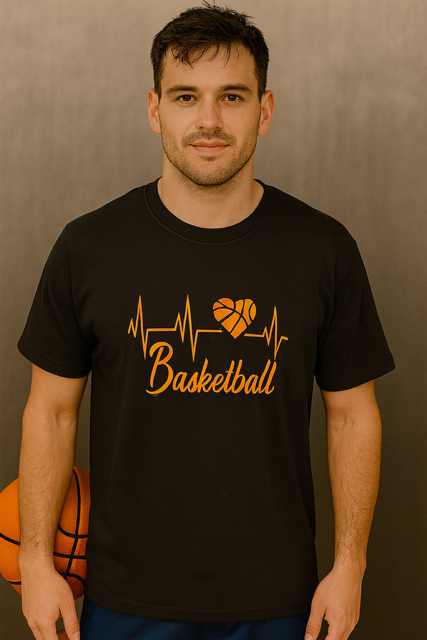 T-shirt homme "Ligne de vie – Basketball" 