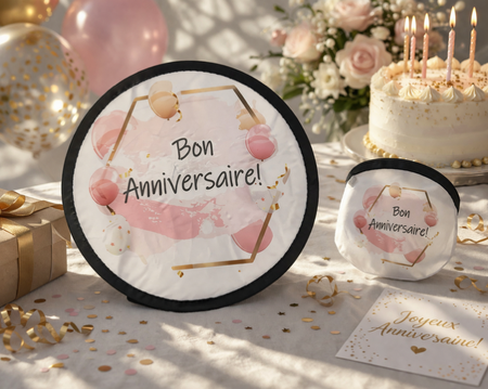 🪭 Éventail pliant « Bon anniversaire »