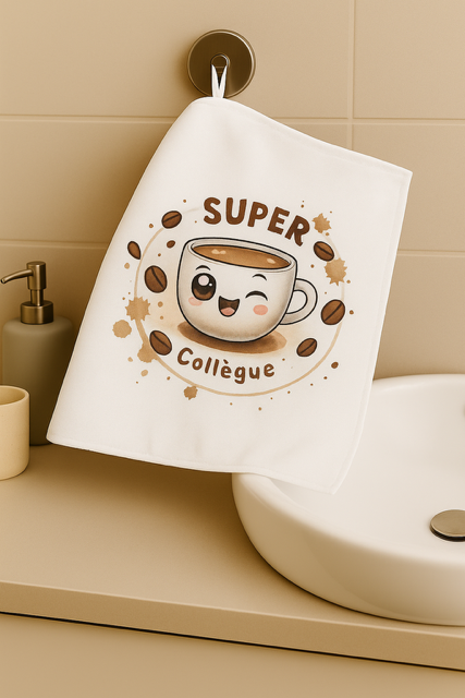 Essuie-mains “Super collègue” 