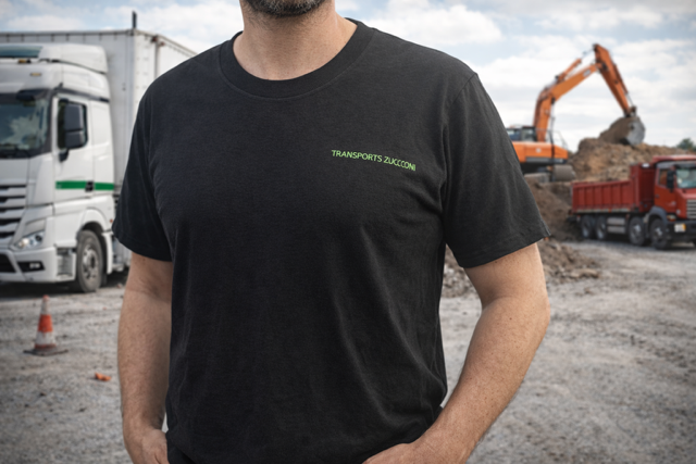 t shirt noir devant