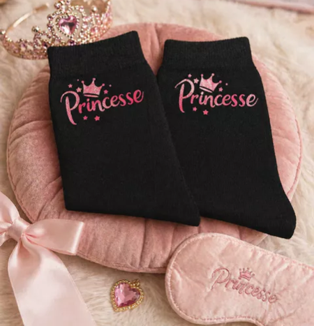 👑 Chaussettes enfant – « Princesse »