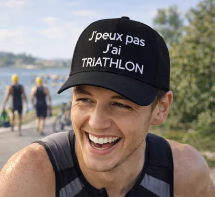 🧢 Casquette homme « J’peux pas, j’ai triathlon »