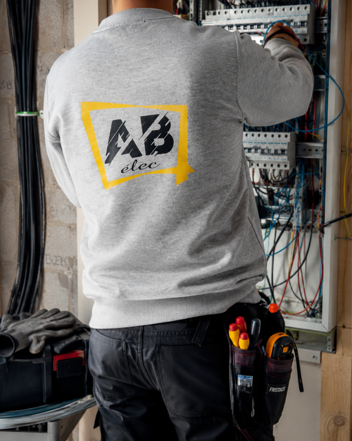 flocage sur pull dos