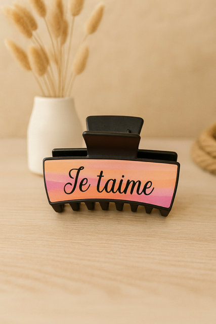 Pince à cheveux "Je t’aime" 
