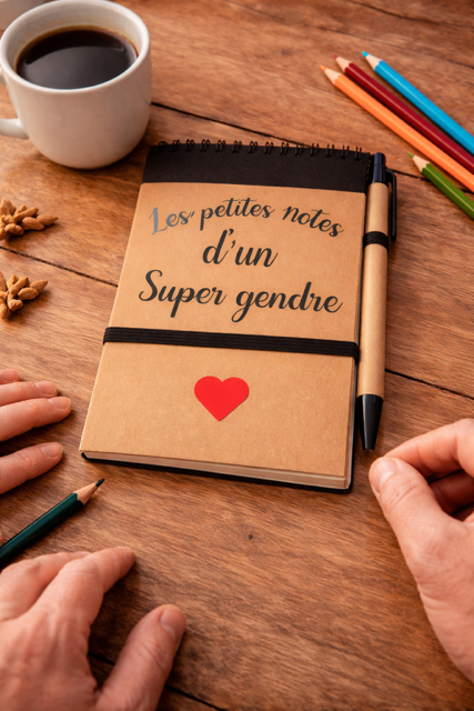 Carnet + stylo – Les petites notes d’un super gendre