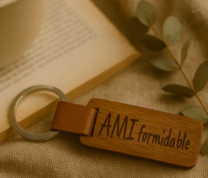 🗝️ Porte-clés en bois « Ami formidable »