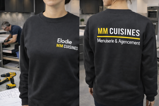 pull molletonnée