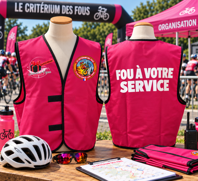 gilet de sécurité fuschia