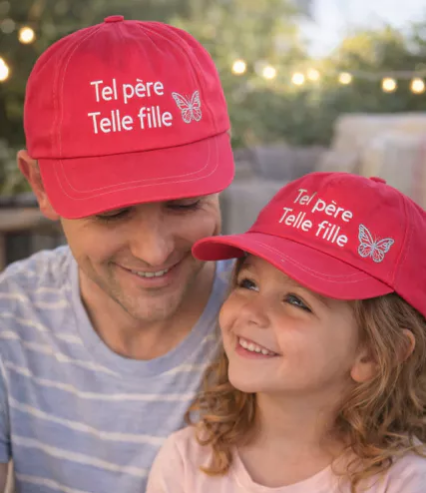  Casquette enfant “Tel père, telle fille” –