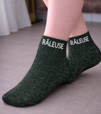 Chaussettes à Paillettes – “Râleuse”