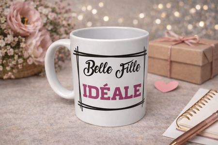 ☕ Mug blanc « Belle-fille idéale »