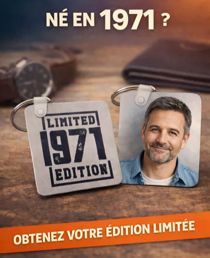 🔑 Porte-clés personnalisé – Édition limitée 1971