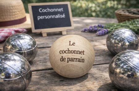Cochonnet personnalisé – Le cochonnet de parrain