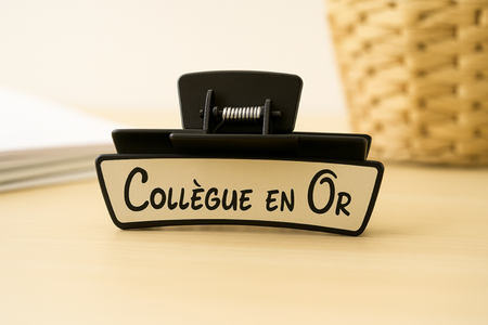 Pince à cheveux « Collègue en or »