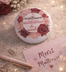 🎉 Badge « Meilleure institutrice du monde »