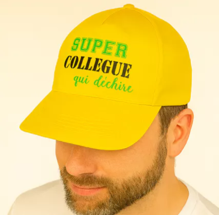 Casquette Homme  "Super Collègue qui Déchire"