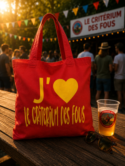 tote bag rouge coton