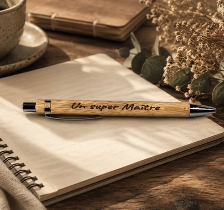 ✏️🎋 Stylo bambou « Un Super Maître » 🎋✏️