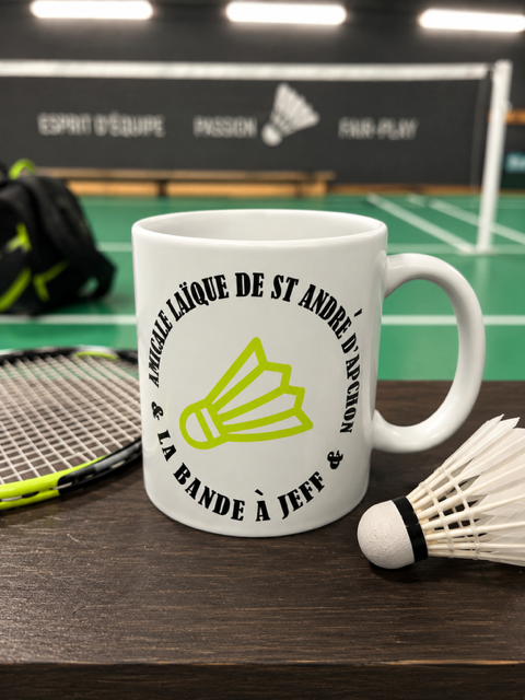 mug blanc mat personnalisé avec logo