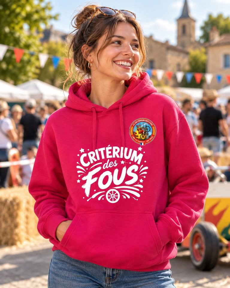 sweat aàcapuche fuschia femme