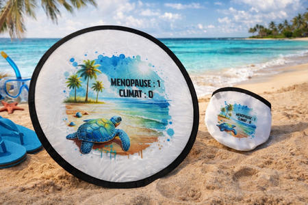 🪭 Éventail pliant « Ménopause 1 – Climat 0 »