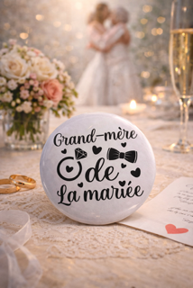 🎉 Badge « Grand-mère de la mariée »