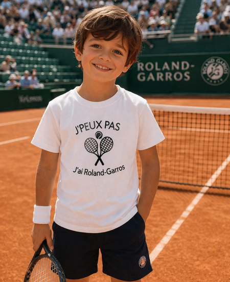👕 T-shirt enfant « J’peux pas, j’ai Roland Garros »