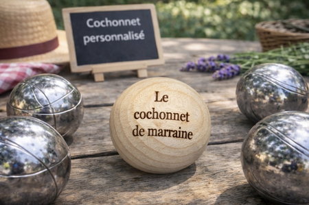  Cochonnet personnalisé – Le cochonnet de marraine