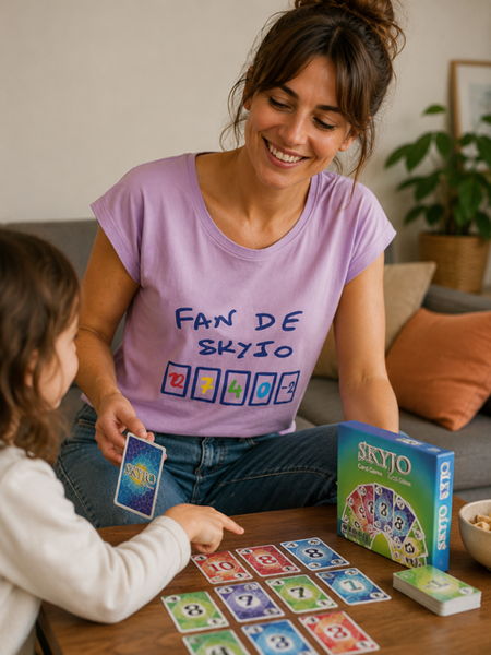 👕🃏 T-shirt femme « Fan de Skyjo » ✨