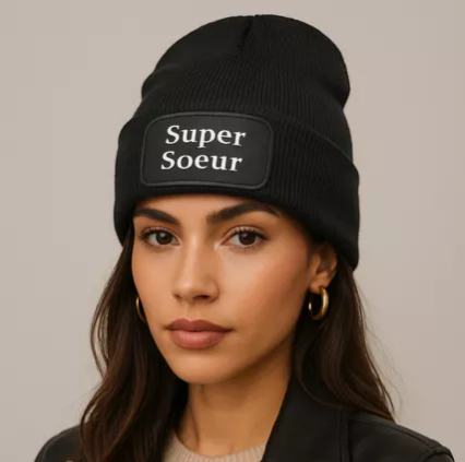 Bonnet Femme – “Super Sœur”