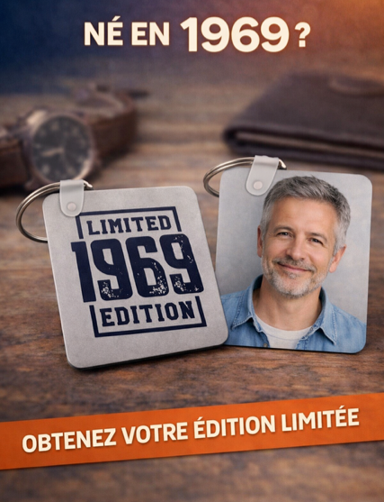 🔑 Porte-clés personnalisé – Édition limitée 1969
