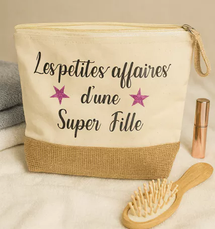 Trousse de toilette – Les petites affaires d’une super fille