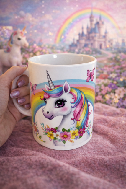 ☕ Mug blanc « Licorne – Modèle 3 » 