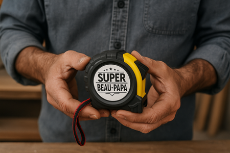 📏 Mètre ruban « Super Beau-Papa »