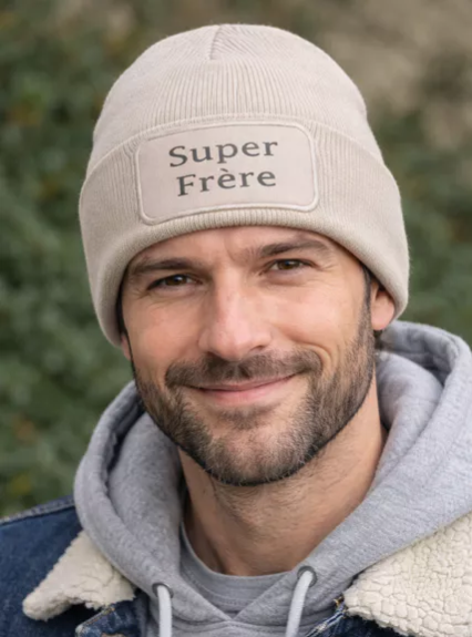 🧢 Bonnet homme « Super Frère »