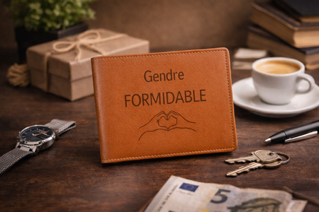 Porte-feuille gravé « Gendre formidable »