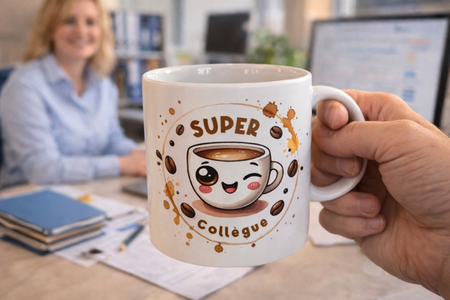 Mug blanc – Super collègue