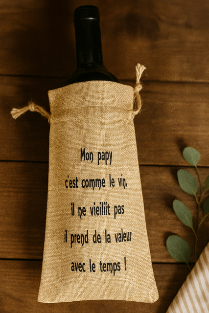 Sac à Bouteille – “Mon papy, c’est comme le vin…”
