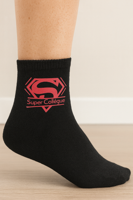 🧦 Chaussettes  femme « Super Collègue »