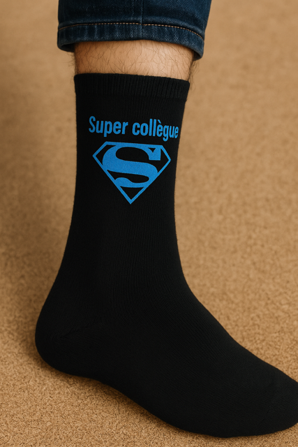  Chaussettes Homme « Super collègue » 