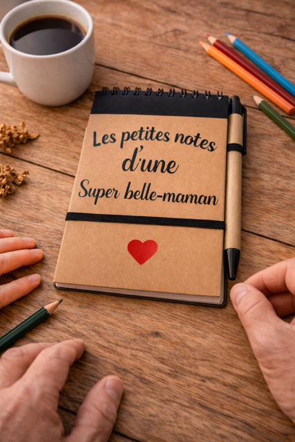  Carnet + stylo – Les petites notes d’une super belle-maman