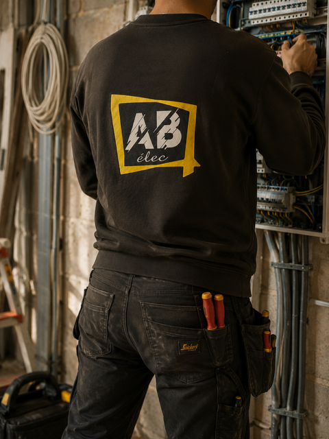 flocage sur pull dos