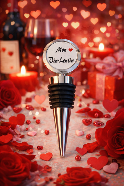 Bouchon de bouteille – « Mon Vin-lentin » 🍷❤️