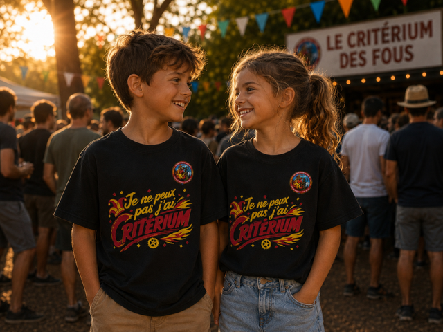 t shirt noir enfant