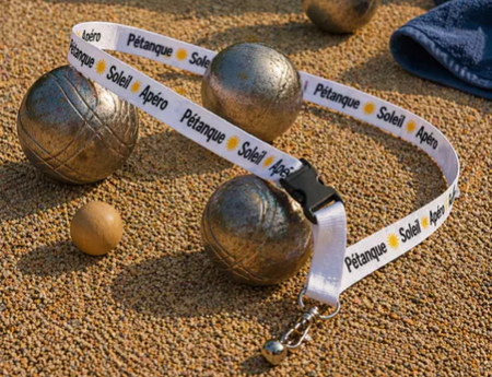 🎯 Ramasse-boule de pétanque – « Soleil, Pétanque & Apéro »